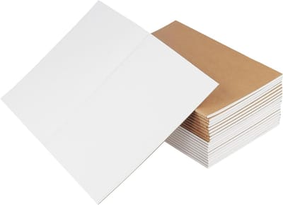 Notitieboek A5 Stippen - 20 Stuks Kraftpapier, 60 Pagina's voor Dagboek en Notities in Thuiswerkstijl