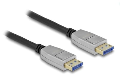 Delock DisplayPort kabel | DP2.1a (10K 60Hz) | UHBR13.5 (54Gbit/s) | metaal | 1 meter