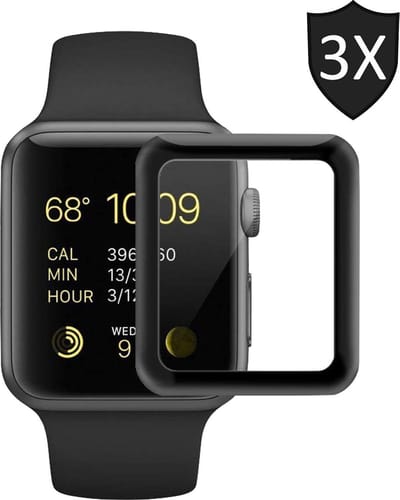 3x Screenprotector geschikt voor Apple Watch 44mm Series 4 - FullGuard Screen Protector