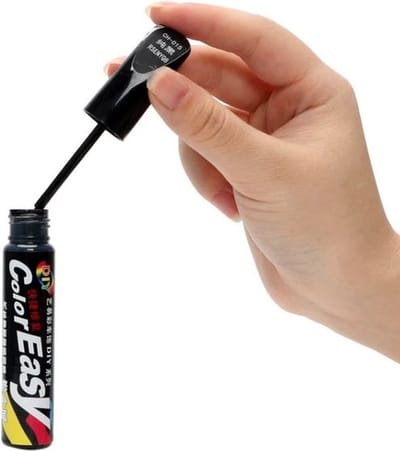 TLVX Lakstift Zwart met kwastje – Autolakherstel stift - 12 ml - Auto Kras Reparatie Pen - Steenslag - Sleutelschade Herstel