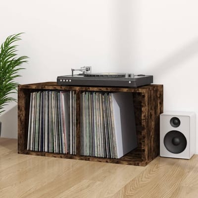 Opbergkist Vinylplaten - Platenkist Kistbank - Muziek Collectie Opbergen - Robuuste Achterwand - 71 x 34 x 36 cm