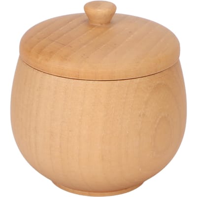 Pot à condiments en bois de jujube aigre, pot à épices japonais classique à couvercle rabattable, résistant à la poussière et à la poussière, pour KitchenLog L