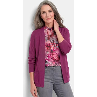 Cardigan van puur katoen - bessen - Gr. 21 van Goldner Fashion
