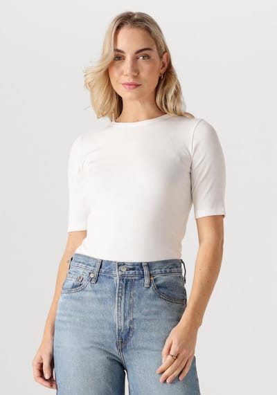 Notre-V Nv-hagar Tops & T-shirts Dames - Shirt - Wit - Maat XXL