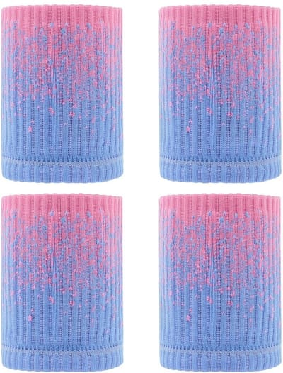 Dailygoods- Sportarmbanden Zacht/Ademend - Polsbanden Fitness - Nylon - 2 Paren - Geschikt Voor Yoga/Hardlopen - 8x10 Cm
