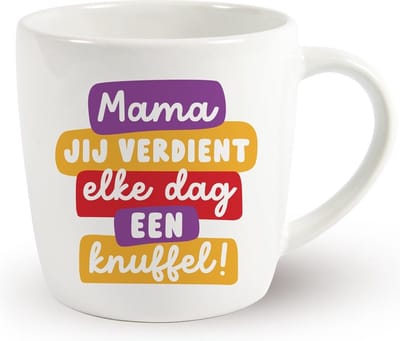 Mama, Jij Verdient Elke Dag Een Knuffel! - Koffie - Beker - Mok - Moeder Dag Cadeau -Verjaardagscadeau - 350 ml