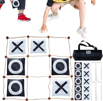 Werpspel Set - Tuin Spelletjes - Buiten Entertainment - Interactief Precisie Speelgoed - Grote Afmetingen - Zwart