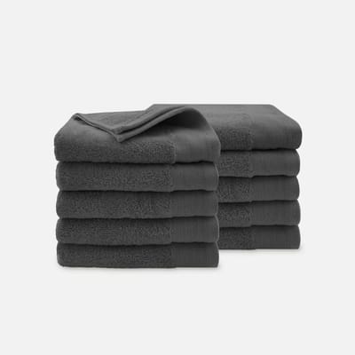 Walra Handdoek - Soft Cotton - Set van 10 - Hotel Kwaliteit - 100% katoen - 550 g/m² - 60x110 cm - Antraciet