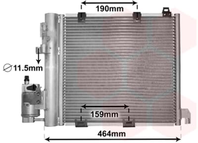 Van Wezel - LUCHTCONDENSATOR VOOR OPEL ASTRA G 1998-2004 09119177