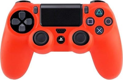 KELERINO. Beschermingshoesje geschikt voor Playstation 4 Controller Siliconen - Rood