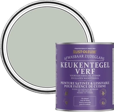 Rust-Oleum Groen Keukentegelverf Zijdeglans - Krijtgroen 750ml