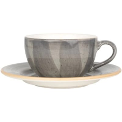 Bonna Aura Space - Koffie kopjes & schotel - 250 cc - Porselein - set van 6
