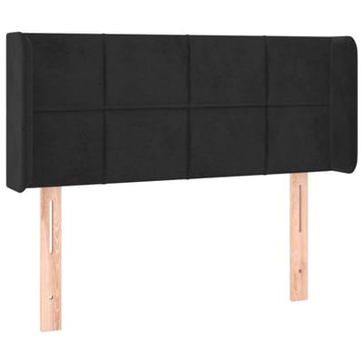vidaXL - Hoofdbord - LED - 83x16x78/88 - cm - fluweel - zwart