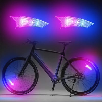 Fietswielverlichting met LED en 3 knippermodi - Waterdichte en compacte fietslichten voor veiligheid en stijl