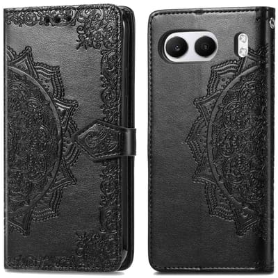 imoshion Hoesje - Geschikt voor OnePlus Nord 4 - Mandala Bookcase - Zwart