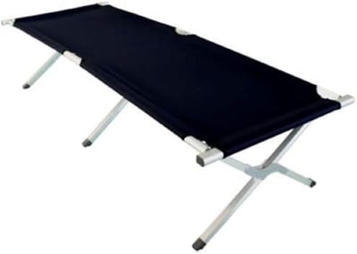 DnA® Veldbed - Kampeerbed - Veldbedden 1 Persoon - Zwart - 192cm x 64cm x 42cm