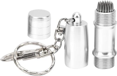 Keu Tip Prikker - Biljart Accessoire - Keu Onderhoud - Roestvrij Staal - Compact Formaat - Zilver