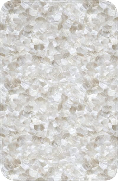 WC mat 40x60 cm - Antislip - Wit - Penseelstreken - Reliëfeffect - Toiletmat - Vloermat - Douchemat - Toilet tapijt - Toiletmatten