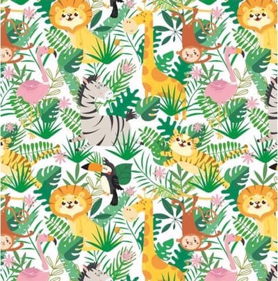 Kangaro toonbankrol - kids animal - 50cm x 200m - 80 gram