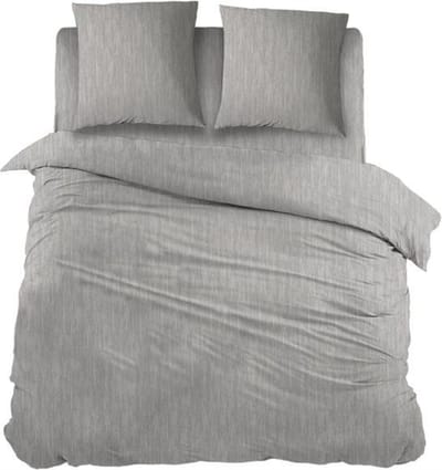 Snoozing Brigitte - Dekbedovertrek - Tweepersoons - 200x200/220 cm - Grey