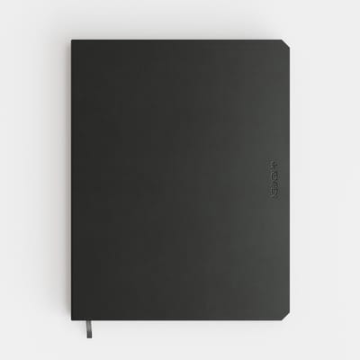 Notitieboek De Kempen - Ashblack (Zwart) - 17 x 22 cm - Binnenzijde: lijnen