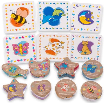 Dailygoods- Handdoeken Set 8-delig - Magische Handdoeken - Washandjes - Flanellen Handdoeken - 100% Katoen - 30 x 30 cm