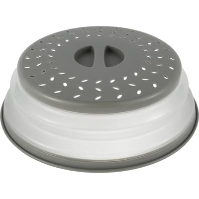 Opvouwbare Voedselbordafdekking Afdruipmand Magnetron Spatdeksel Magnetron Verwarmings Spatwaterdichte Afdekking Keuken Kookdeksel gray
