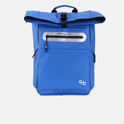Hedgren Chain Rugzak met oprolsluiting 15 inch met RFID-bescherming – Waterafstotend – Strong Blue
