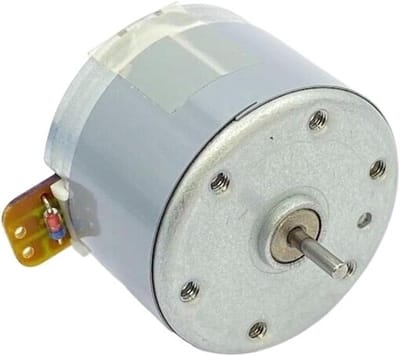 DC Motor - Elektromotor - Apparaat Reparatie - 12V 2400RPM - 35mm Diameter - Zilverkleurig