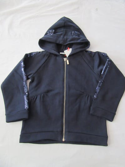 noukie's , meisje , gilet , marine , met kap , rits , 6 jaar 116