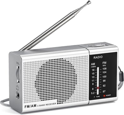 Draagbare AM/FM Radio met Uitstekende Ontvangst en Geluidskwaliteit