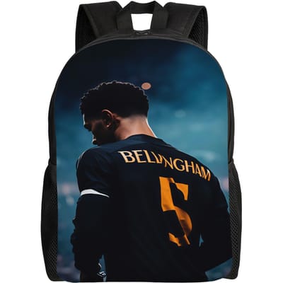 Jude-Bellingham Rugzak Jeugd Lichtgewicht Rugzakken Polyester Elegante Middelbare School Tassen Trekking Custom Rugzak (as the picture,as picture)