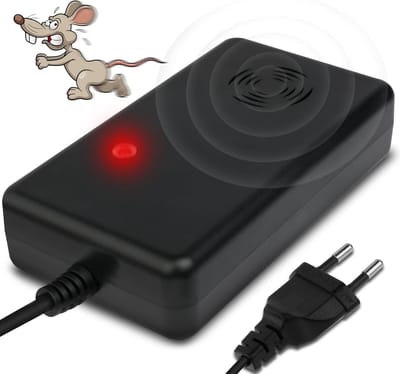 Duo Set Dierafschrikmiddel, Ultrasone Kat Afschrikking, Bescherming voor Huis, Zolder, Schuur en Garage met 230V Stekker