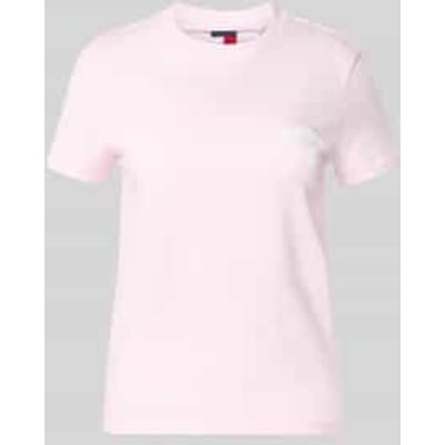 regular fit T-shirt van puur katoen model 'BUBBLE'