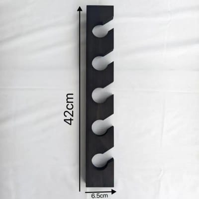 Wandgemonteerde Houten Baseballpet Organizer Verticale Hoedenrekken Voor Kast Draagbare Massief Houten Haken Displayrek zwart