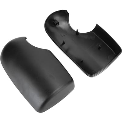 Paire de Coques de Rétroviseur Extérieur Capuchons de Rétroviseurs Latéraux de Recul Convient pour FORD TRANSIT MK6 MK7 2000‑2013 black