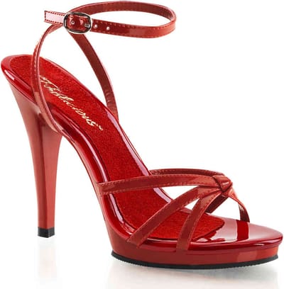 EU 41,5 = US 11 | FLAIR-436 | 4 1/2 Heel, 1/2 PF Strappy Ankle Wrap PF Sandal
