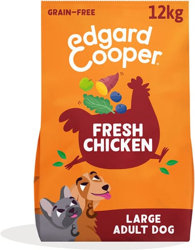 Edgard & Cooper Adult Hondenbrokken Voor Grote Honden, Verse Kip, 12Kg, Graanvrij Recept Met Natuurlijke Ingrediënten, Perfecte Vezelbalans