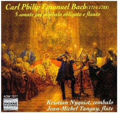 Jean-Michel Tanguy - C.P.E. Bach: 5 Sonate A Cembalo Obligato E Fllauto (CD)