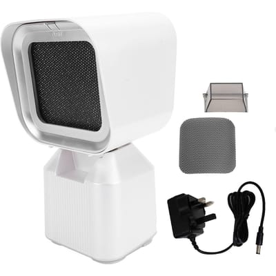Draagbare Afzuigkap Desktop Keuken Afzuigventilator met Verstelbare Hoek Hoogte 2 Snelheden voor Indoor BBQ wit