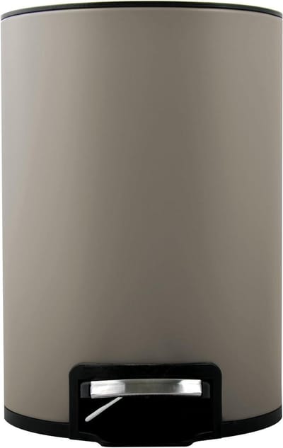 Pedaalemmer - Prullenbak - Kantoor Thuis - Verwijderbare Binnenemmer - 5 Liter - Mat Taupe