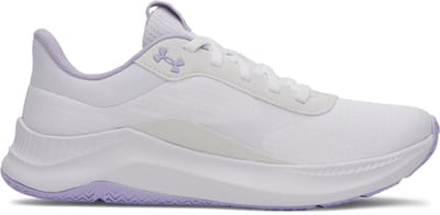 Under Armour UA W Aurora 3-WHT Dames Sportschoenen - Wit - Paars Crest