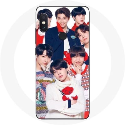 Coque pour Xiaomi Redmi Note 5 Pro BTS Affiche Memebers Cadeau de Noël 2023