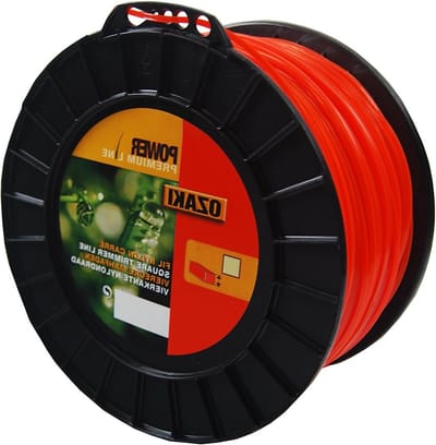 Grastrimmer draad - Nylon spoel - Gazon onderhoud - Vierkant profiel - 207 meter 2.4mm - Zwart