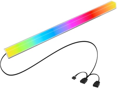 longziming -ARGB LED Strip – Programmeerbare RGB LED Strip – LED Strip – 24 LEDs – Tweezijdige Emissie – Aluminiumlegering Diffuus Plastic – Oogvriendelijke Verlichting – 1 Stuk