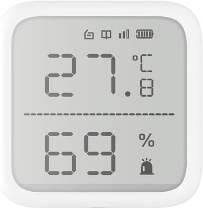 Temperatuursensor - Draadloze Sensor - Omgevingsmonitoring - Groot display - 626 x 626 cm - Wit