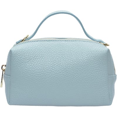 Isabella Rhea Turquoise Rundleer Tas
