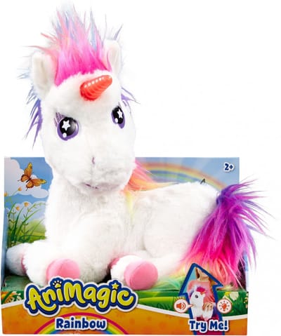 Animagic Unicorn Rainbow - Regenboog eenhoorn met licht en geluid - 3+ jaar