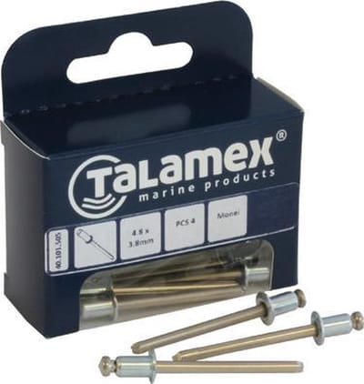 Talamex Monel popnagels - RVS/aluminium verbindingen - 3,2x7,1mm