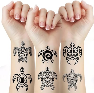 Dailygoods- Tijdelijke Tatoeages 8 Stuks - Waterdicht - Tribal Maori - Lichaamsstickers - Nep Tattoo - Voor Mannen/Vrouwen